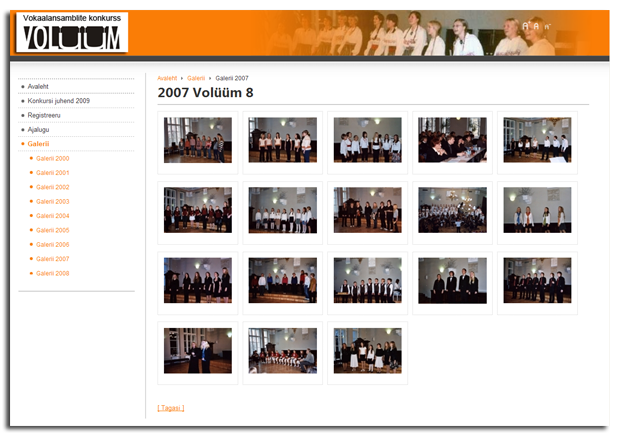ekraanipilt veebilehest - galerii
